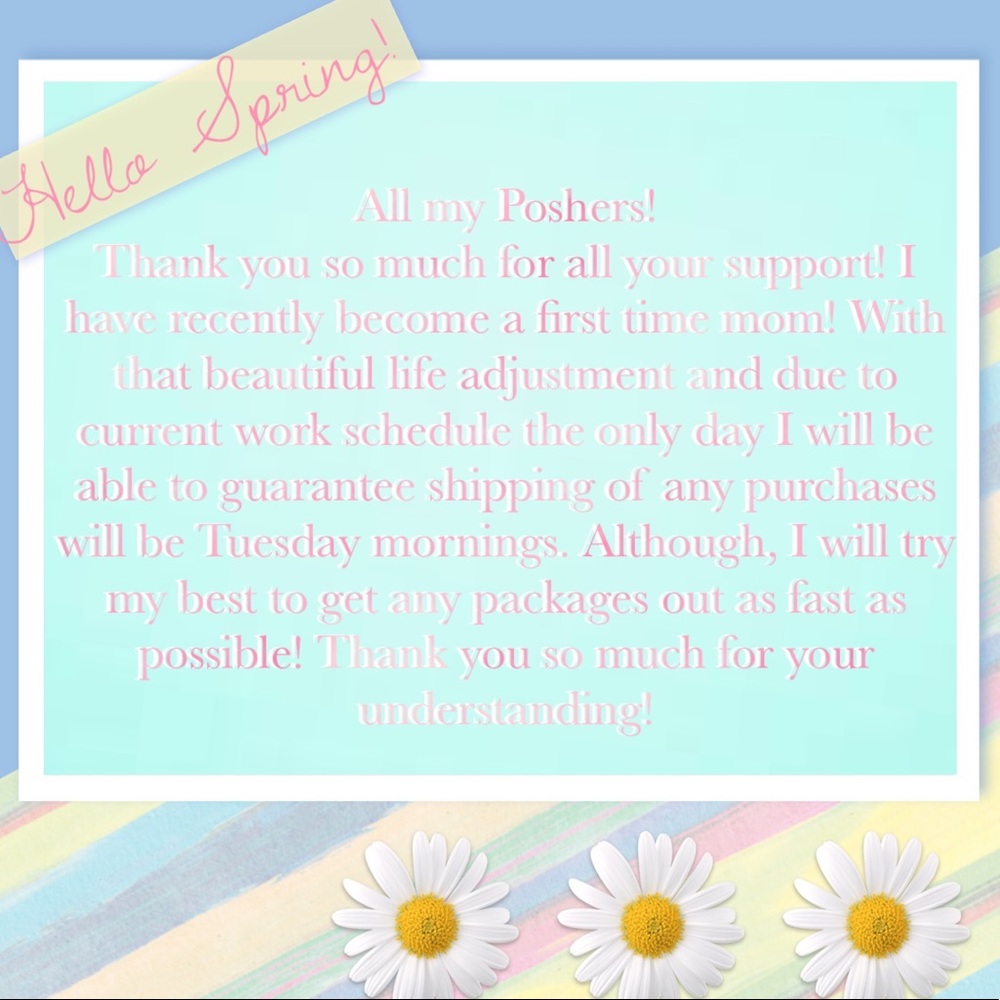 Notice for all my poshers!